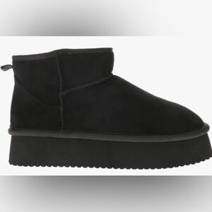 Corkys Black Winter Platform Boots